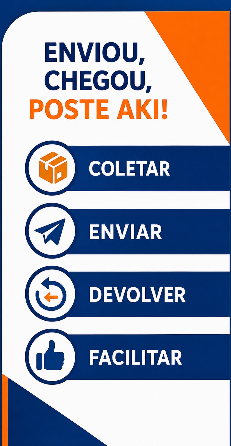 Coletar, enviar, devolver e facilitar